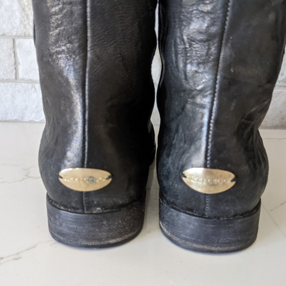 JIMMY CHOO almost like new Yeva biker boots - Picture 6 of 10